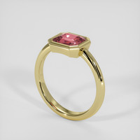 1.53 Ct. Padparadscha Sapphire Ring, 18K Yellow Gold 2