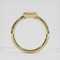 0.67 Ct. Pink Sapphire Ring, 18K Yellow Gold 3