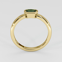 0.74 Ct. Bluish Green Sapphire Ring, 18K Yellow Gold 3
