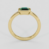 1.17 Ct. Bluish Green Sapphire Ring, 18K Yellow Gold 3