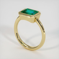 2.25 Ct. Emerald Ring, 18K Yellow Gold 2