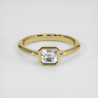 0.79 Ct. White Sapphire Ring, 18K Yellow Gold 1