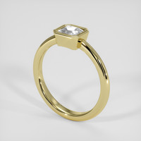 0.79 Ct. White Sapphire Ring, 18K Yellow Gold 2