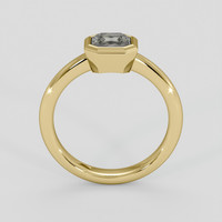 1.01 Ct. Greenish Brown Sapphire Ring, 18K Yellow Gold 3