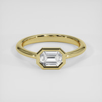 0.78 Ct. White Sapphire Ring, 18K Yellow Gold 1
