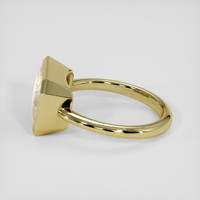 5.02 Ct. Peach Sapphire Ring, 18K Yellow Gold 4