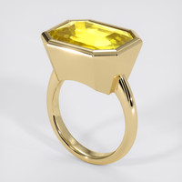 16.34 Ct. Yellow Sapphire Ring, 18K Yellow Gold 2