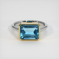 4.21 Ct. Gemstone Ring, 14K Yellow & White 1