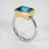 4.21 Ct. Gemstone Ring, 14K Yellow & White 2