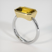 4.13 Ct. Gemstone Ring, 14K Yellow & White 2