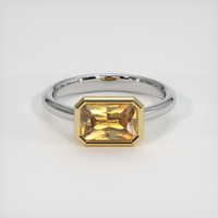 1.88 Ct. Gemstone Ring, 14K Yellow & White 1