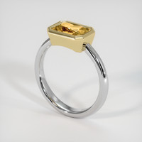1.88 Ct. Gemstone Ring, 14K Yellow & White 2