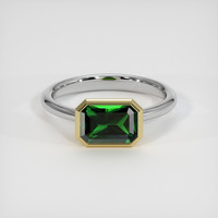 1.43 Ct. Gemstone Ring, 14K Yellow & White 1