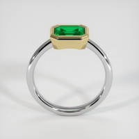 1.12 Ct. Emerald Ring, 18K Yellow & White 3