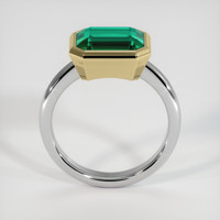 3.32 Ct. Emerald Ring, 18K Yellow & White 3