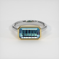 2.96 Ct. Gemstone Ring, 18K Yellow & White 1