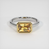 1.88 Ct. Gemstone Ring, 18K Yellow & White 1