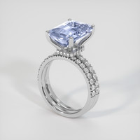 7.02 Ct. Blue Sapphire Ring, Platinum 950 2