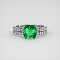 1.46 Ct. Emerald Ring, Platinum 950 1