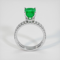 1.46 Ct. Emerald Ring, Platinum 950 3