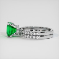 1.46 Ct. Emerald Ring, Platinum 950 4