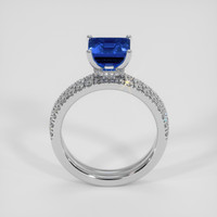 2.19 Ct. Blue Sapphire Ring, 14K White Gold 3