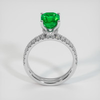 1.34 Ct. Emerald Ring, 18K White Gold 3