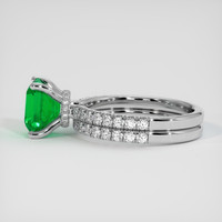 1.34 Ct. Emerald Ring, 18K White Gold 4