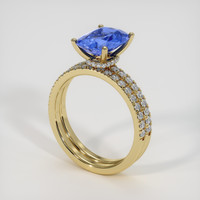 2.51 Ct. Sapphire Ring, 14K Yellow Gold 2