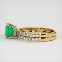 1.04 Ct. Emerald Ring, 18K Yellow Gold 4