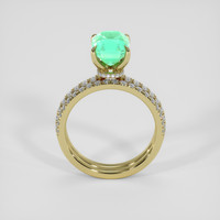 2.09 Ct. Emerald Ring, 18K Yellow Gold 3