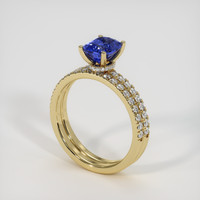 1.53 Ct. Sapphire Ring, 18K Yellow Gold 2