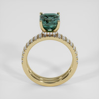 3.57 Ct. Bi Color Sapphire Ring, 18K Yellow Gold 3