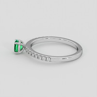 0.28 Ct. Emerald Ring, Platinum 950 4
