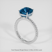 4.62 Ct. Blue Sapphire Ring, Platinum 950 2