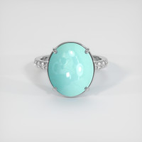 5.68 Ct. Gemstone Ring, 18K White Gold 1