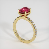 3.02 Ct. Ruby Ring, 18K Yellow Gold 2
