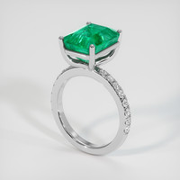 4.29 Ct. Emerald Ring, Platinum 950 2