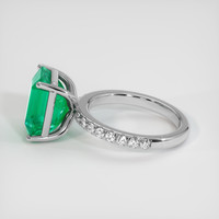 4.29 Ct. Emerald Ring, Platinum 950 4