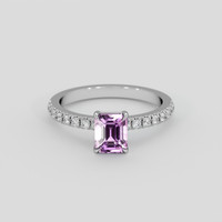 1.54 Ct. Purple Sapphire Ring, Platinum 950 1