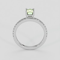0.85 Ct. Greenish Yellow Sapphire Ring, Platinum 950 3