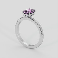 1.54 Ct. Purple Sapphire Ring, 14K White Gold 2