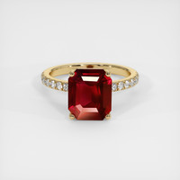 3.72 Ct. Ruby Ring, 14K Yellow Gold 1
