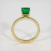 1.76 Ct. Emerald Ring, 18K Yellow Gold 3