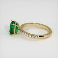 1.76 Ct. Emerald Ring, 18K Yellow Gold 4