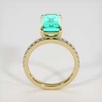3.72 Ct. Emerald Ring, 18K Yellow Gold 3