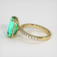 3.72 Ct. Emerald Ring, 18K Yellow Gold 4