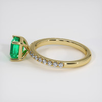 1.21 Ct. Emerald Ring, 18K Yellow Gold 4