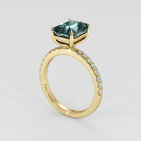 3.57 Ct. Bi Color Sapphire Ring, 18K Yellow Gold 2