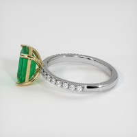 2.04 Ct. Emerald Ring, 18K Yellow & White 4